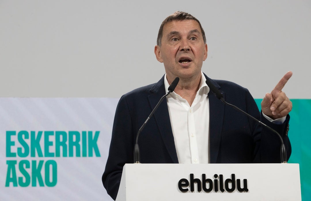 Otegi asegura que votarán a favor de la investidura de Pedro Sánchez "si hace falta" Otegi asegura que votarán a favor de la investidura de Pedro Sánchez "si hace falta"