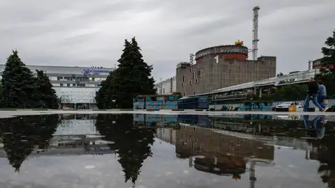 La central de Zaporiyia, en territorio ucraniano ocupado por Rusia La central de Zaporiyia, en territorio ucraniano ocupado por Rusia