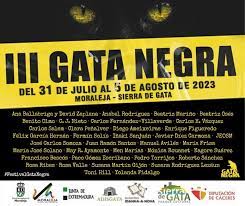 El III Festival de Literatura 'Gata Negra' llegará del 31 de julio al 5 de agosto a Moraleja y Sierra de Gata El III Festival de Literatura 'Gata Negra' llegará del 31 de julio al 5 de agosto a Moraleja y Sierra de Gata