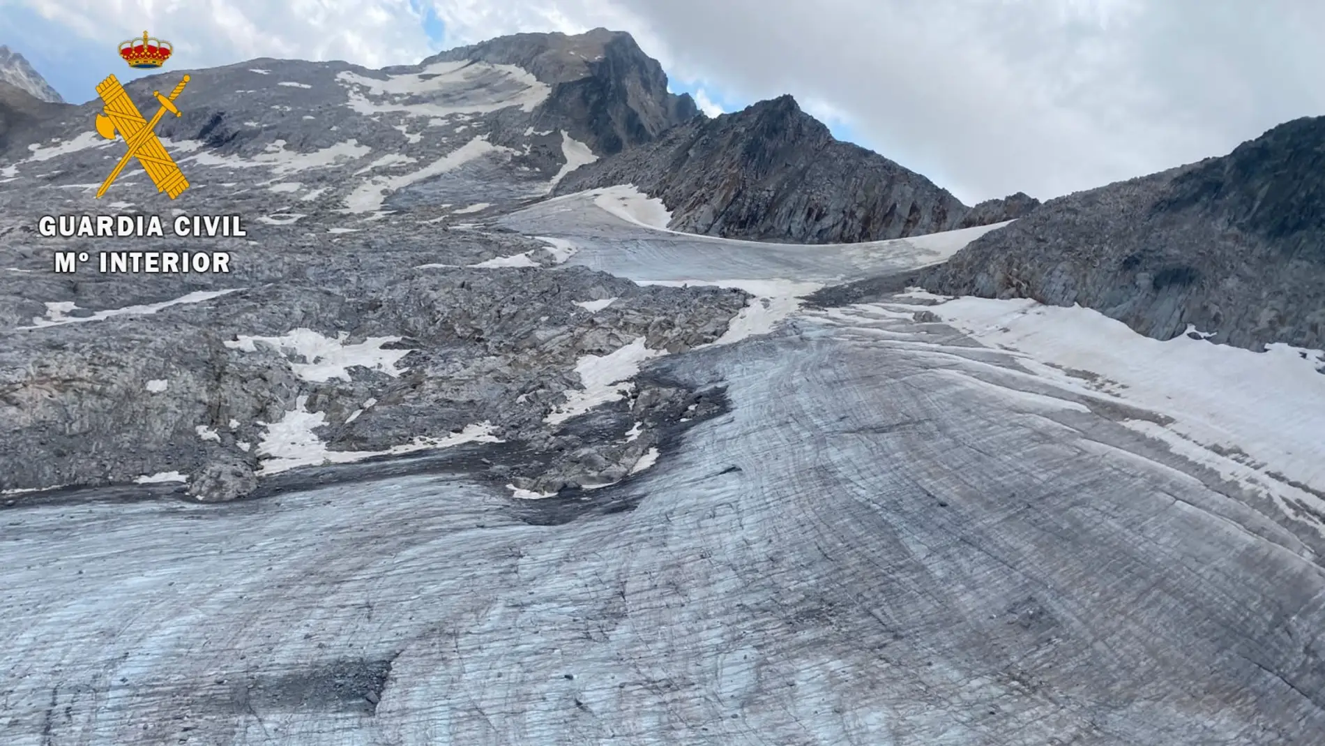 Estado del Glaciar del Aneto en la actualidad.