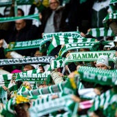 Imagen de la afición del Hammarby durante un partido