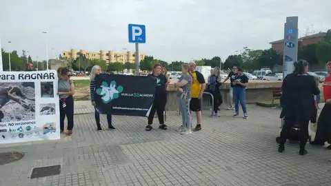 Concentración en apoyo de la protectora Huellas Salvadas Concentración en apoyo de la protectora Huellas Salvadas