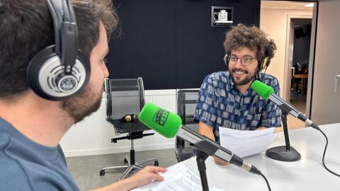 Arnau G&ograve;dia durant la secci&oacute; d'aquest divendres