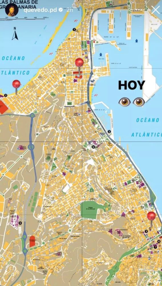 Storie de la cuenta del cantante Quevedo en donde se muestra donde conseguir las entradas para su concierto sorpresa