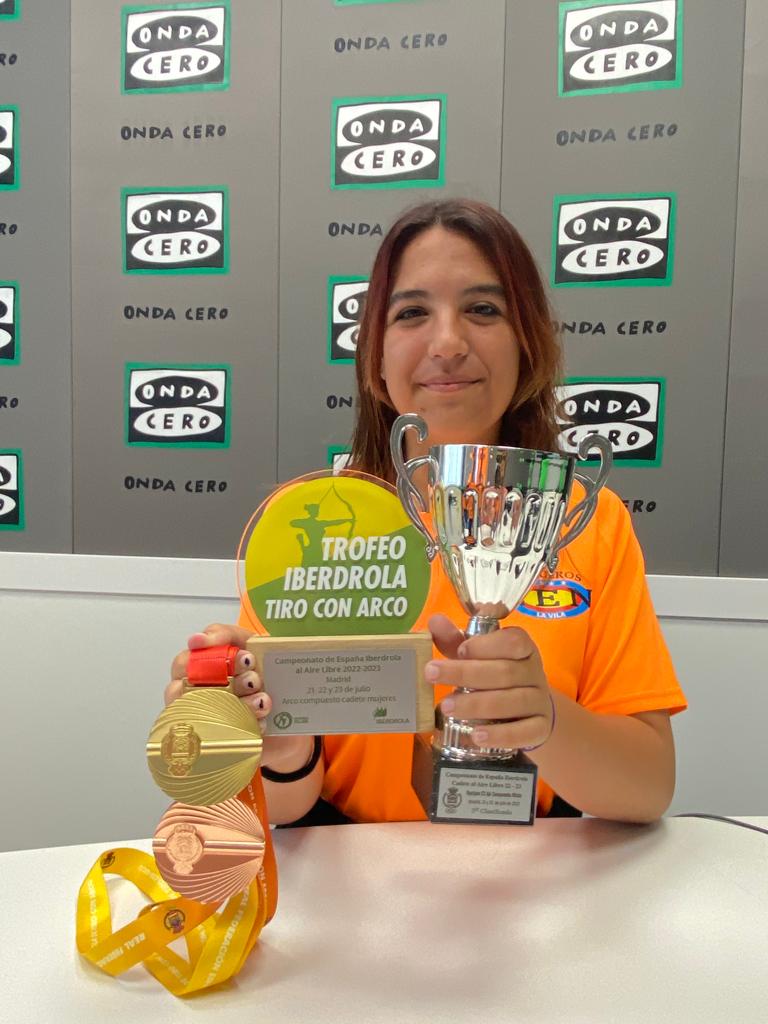 Natalia Sánchez: Campeona de España cadete de Tiro con Arco y Bronce por equipos Natalia Sánchez: Campeona de España cadete de Tiro con Arco y Bronce por equipos