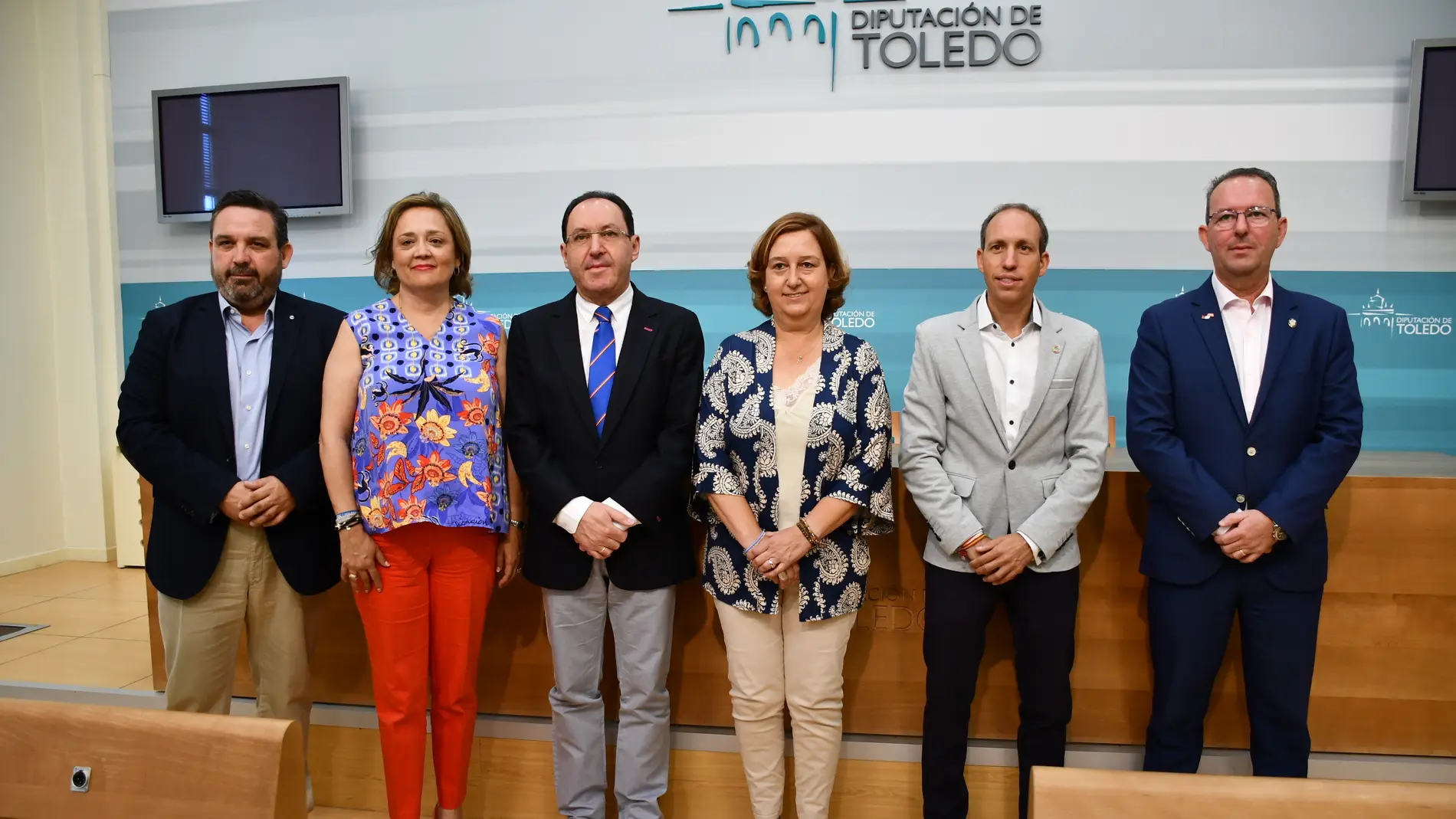 Presidenta, vicepresidentes y portavoz de la Diputación de Toledo