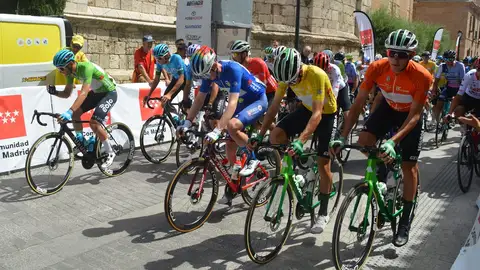 La segunda etapa de la Vuelta Ciclista a la Comunidad de Madrid tiene salida y llegada en Alcalá de Henares Salida de los ciclistas en la segunda etapa de la Vuelta Ciclista a la Comunidad de Madrid