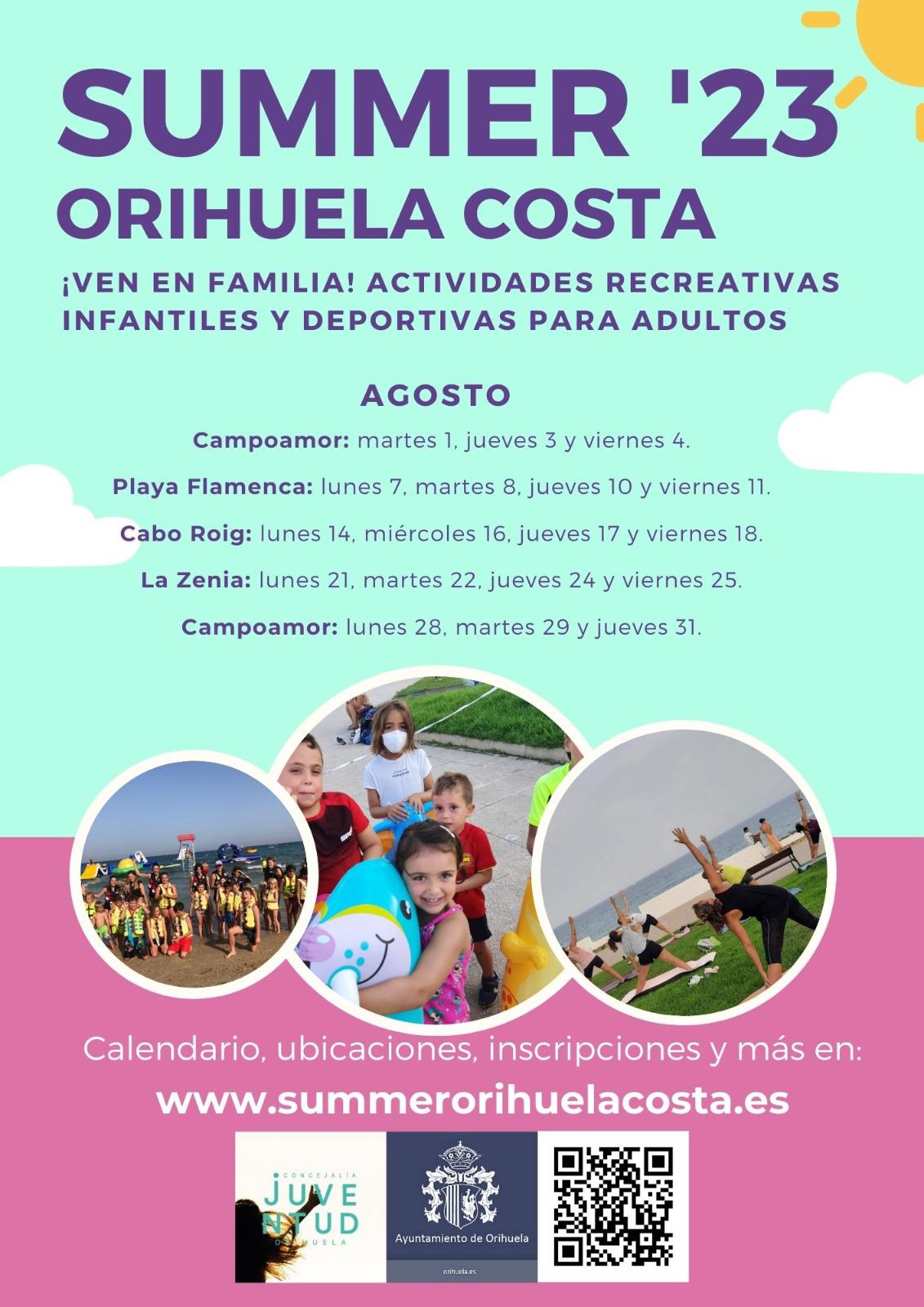 Juventud programa actividades para niños y jóvenes en las playas de Orihuela durante el mes de agosto Juventud programa actividades para niños y jóvenes en las playas de Orihuela durante el mes de agosto