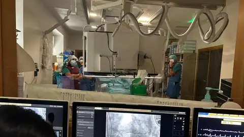 Sala de la Unidad de Hemodinámica Sala de la Unidad de Hemodinámica