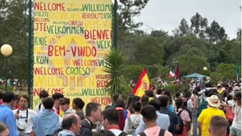 J&oacute;venes de todo el mundo en la JMJ