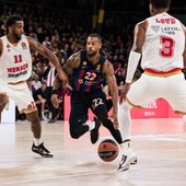 Cory Higgins durante un partido con el Barça esta temporada Cory Higgins durante un partido con el Barça esta temporada