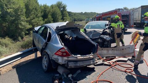 Accidente de tráfico en carreteras aragonesas