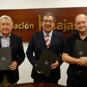 Los presidentes de las entidades firmantes del acuerdo para la segunda semana cultural "Córdoba de Gala"