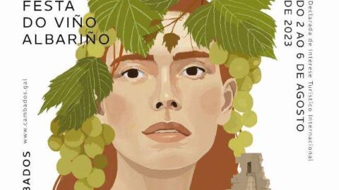Cartel da festa do Albari&ntilde;o en Cambados