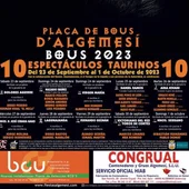 Algemesí Cartel Toros 2023 Algemesí Cartel Toros 2023
