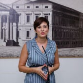 Isabel Rodríguez hace declaraciones a los medios tras recoger su acta de diputada en el Congreso.