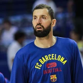 Mirotic, en un partido con el Barcelona. Mirotic, en un partido con el Barcelona.