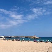 Playa Centro Villajoyosa día soleado