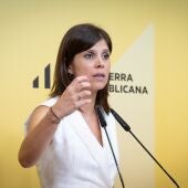 La portavoz de Esquerra Republicana (ERC) en el Parlamento de Cataluña, Marta Vilalta