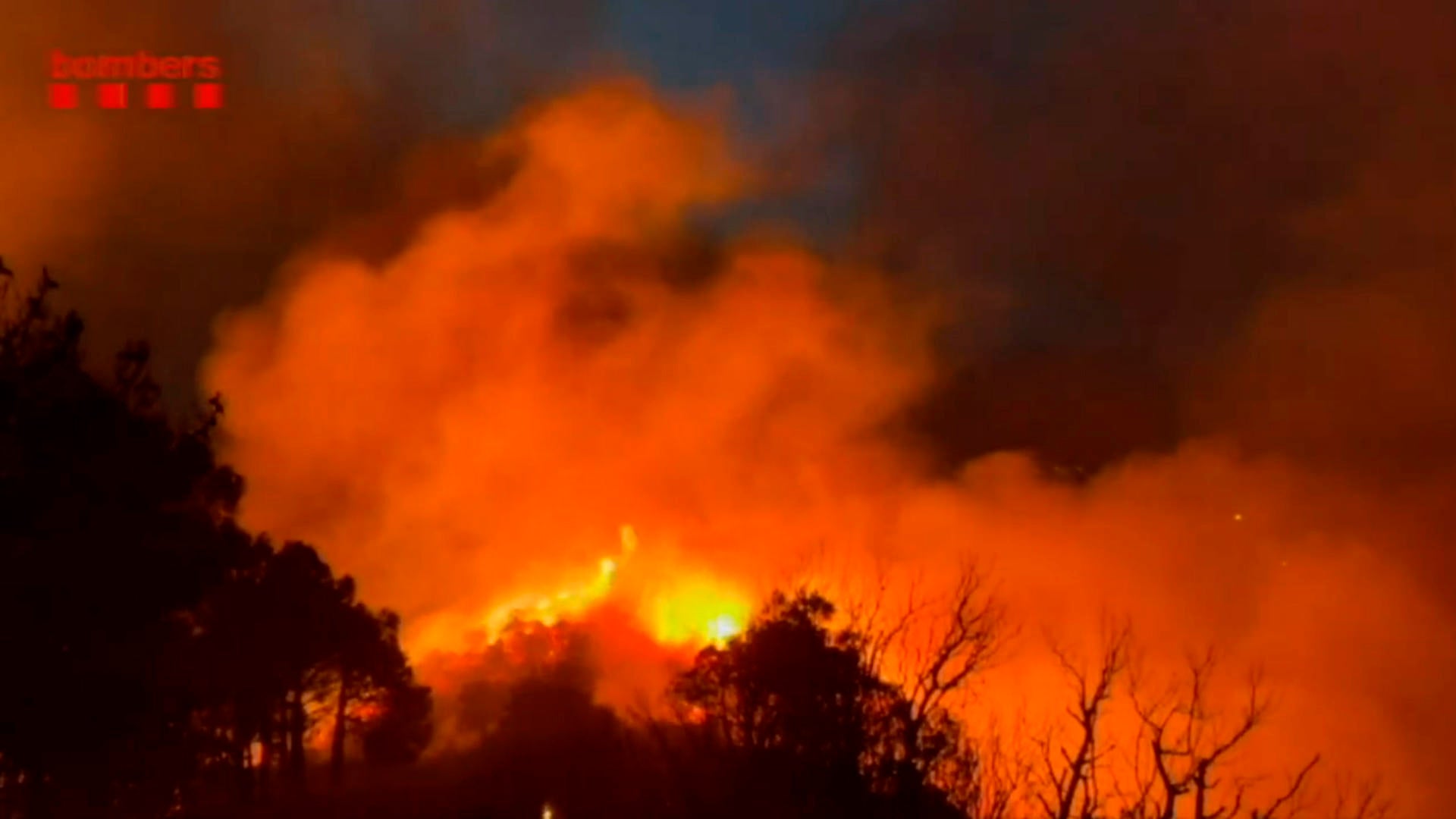 Los bomberos logran estabilizar el incendio de Portbou y levantan el confinamiento Los bomberos logran estabilizar el incendio de Portbou y levantan el confinamiento
