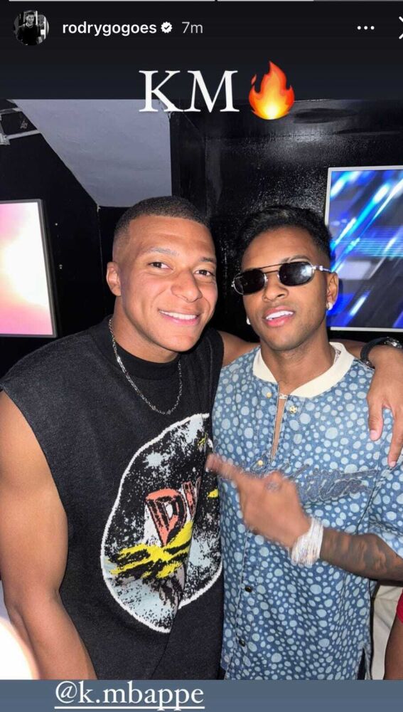 Mbappé y Rodrygo Goes 
