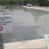 Las zonas de agua del Parc Central afectadas por el vaciado