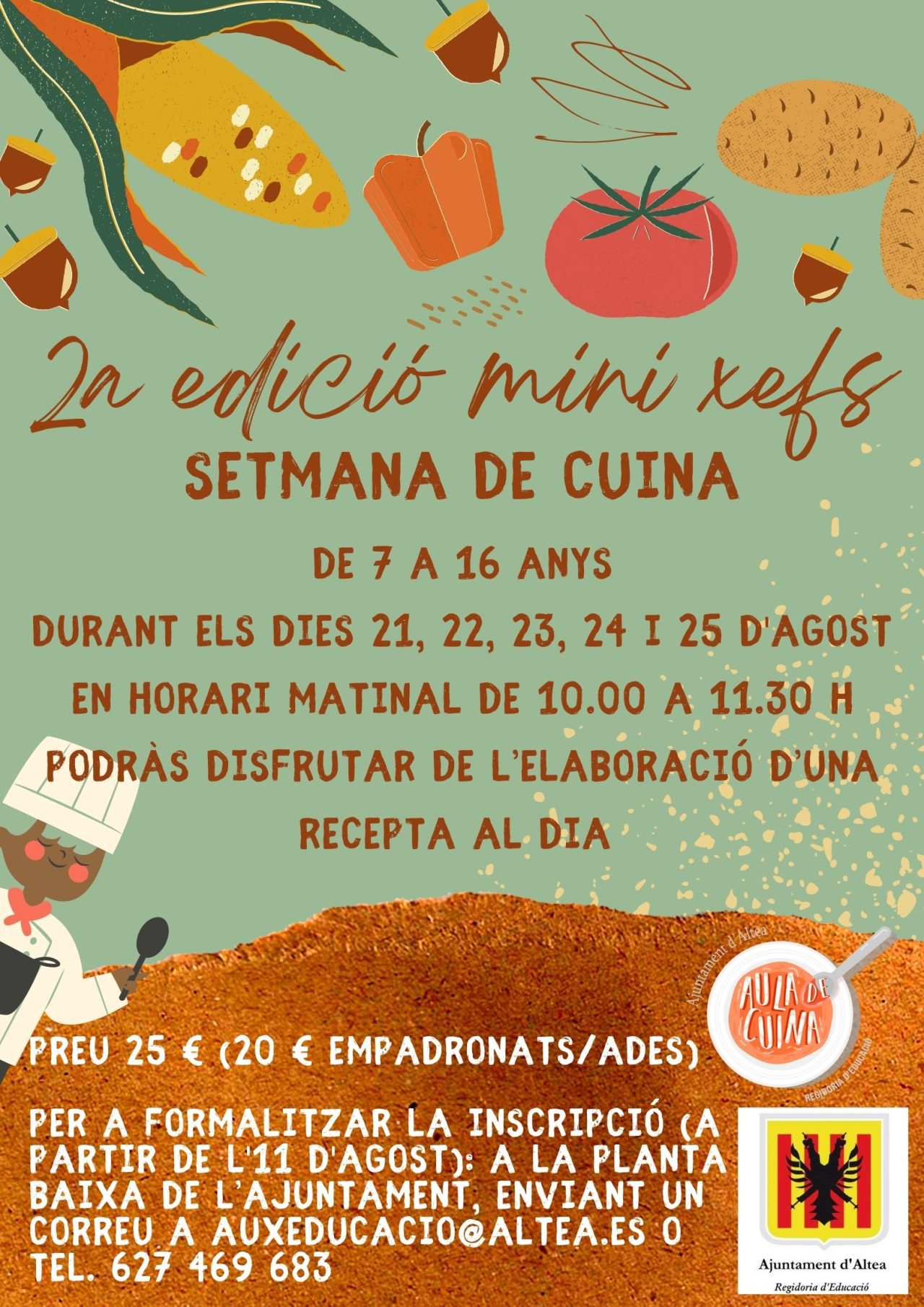 La Concejalia de Educación de Altea pone en marcha la 2ª Edición del curso “Mini Xefs” La Concejalia de Educación de Altea pone en marcha la 2ª Edición del curso “Mini Xefs”