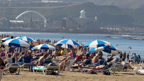 Playa de Las Canteras en Las Palmas de Gran Canaria 