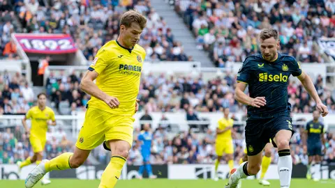Sorloth durante el partido ante el Newcastle Sorloth durante el partido ante el Newcastle