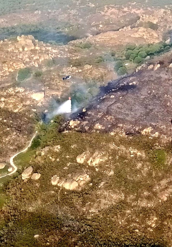 Activado el nivel 1 de peligrosidad en un incendio forestal declarado en Valencia de Alcántara Activado el nivel 1 de peligrosidad en un incendio forestal declarado en Valencia de Alcántara