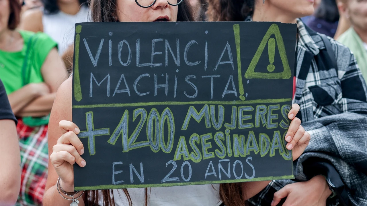 Cartel en contra de la violencia machista
