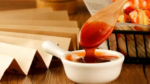Imagen de archivo de una salsa picante Imagen de archivo de una salsa picante