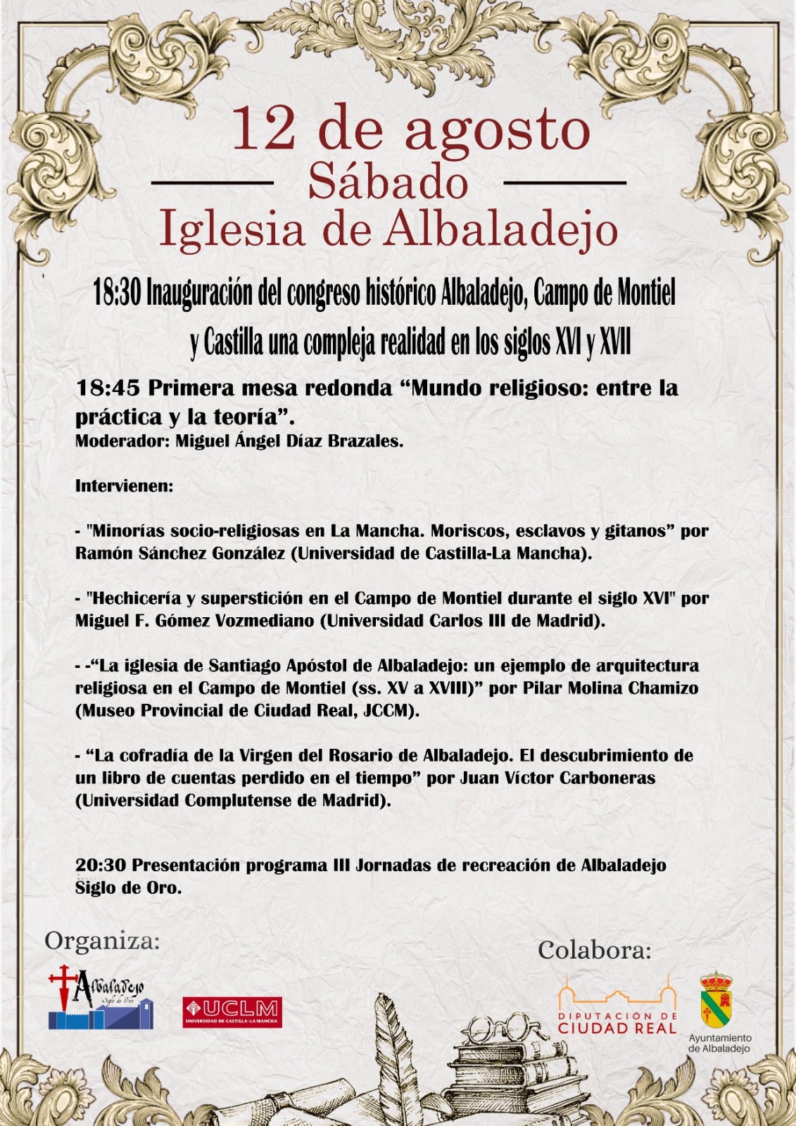 A las III Jornadas Recreacionistas se suma el I Congreso Histórico A las III Jornadas Recreacionistas se suma el I Congreso Histórico