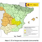 Mapa zonas suspendidas vacunación voluntaria LA s4 Mapa zonas suspendidas vacunación voluntaria LA s4