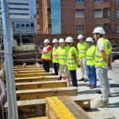 La delegada del Gobierno, Delia Losa, visita los trabajos de ampliación del puente Nicolás Soria en Oviedo - DELEGACIÓN DEL GOBIERNO