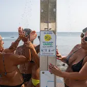 Imagen durante una de las olas de calor del 2023 en Las Playitas, municipio de Tuineje en Fuerteventura Imagen durante una de las olas de calor del 2023 en Las Playitas, municipio de Tuineje en Fuerteventura