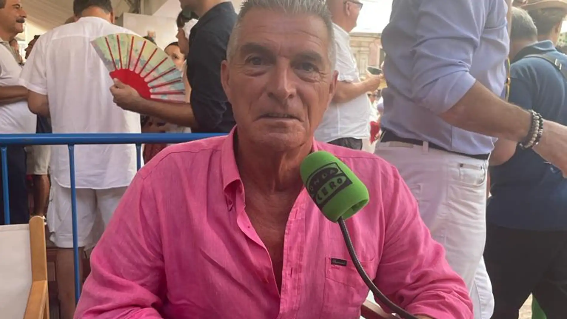 Manolo Sarria durante la entrevista en el programa Aires de Feria