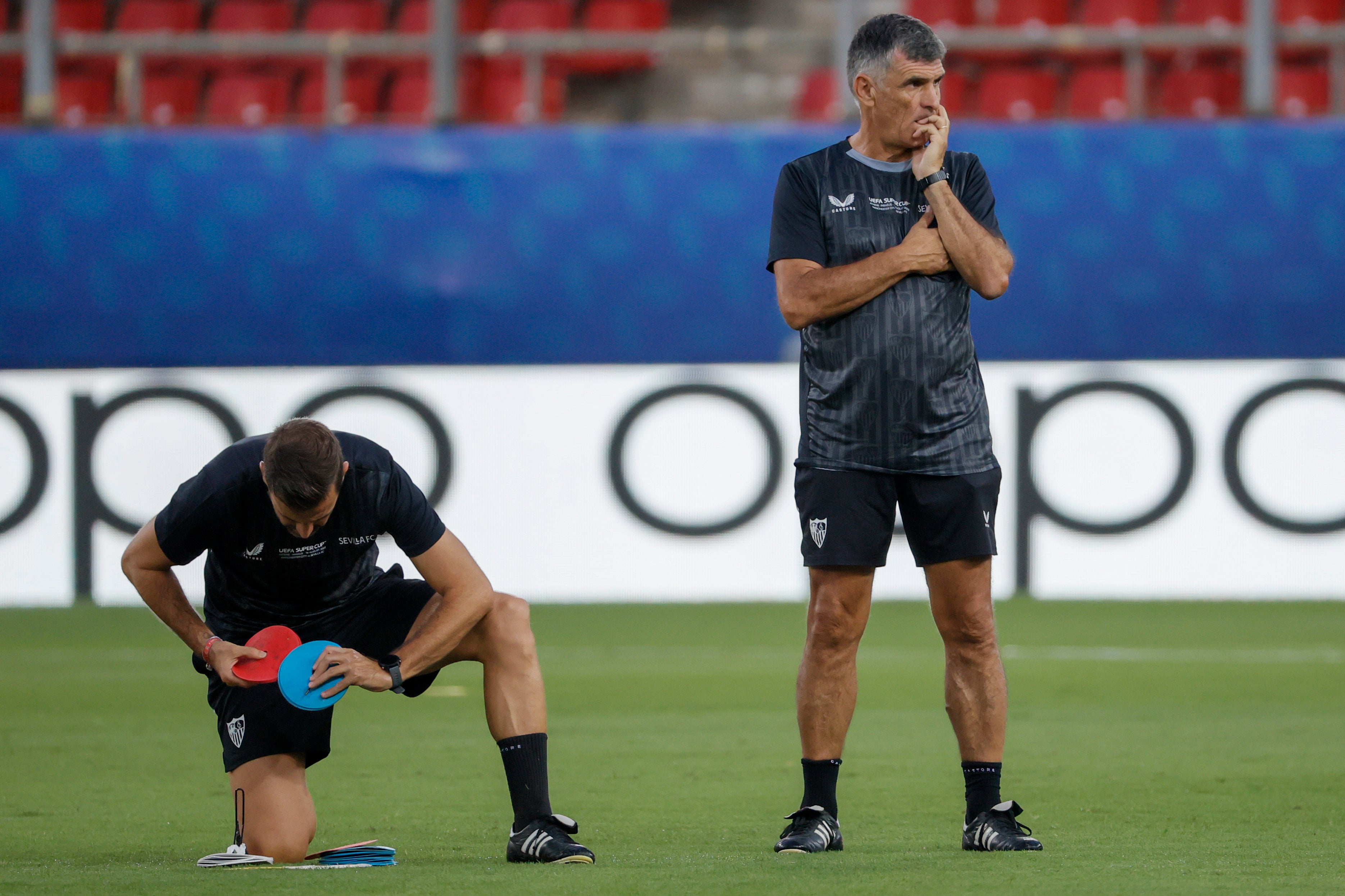 Mendilibar, "convencido" de que serán "atrevidos y valientes" ante el potencial del City Mendilibar, "convencido" de que serán "atrevidos y valientes" ante el potencial del City