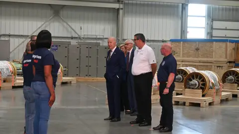 El presidente de Estados Unidos, Joe Biden, visita la planta de Ingeteam en Milwaukee El presidente de Estados Unidos, Joe Biden, visita la planta de Ingeteam en Milwaukee