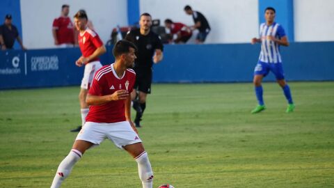 José Ruiz, jugador del Real Murcia 23-24, en pretemporada