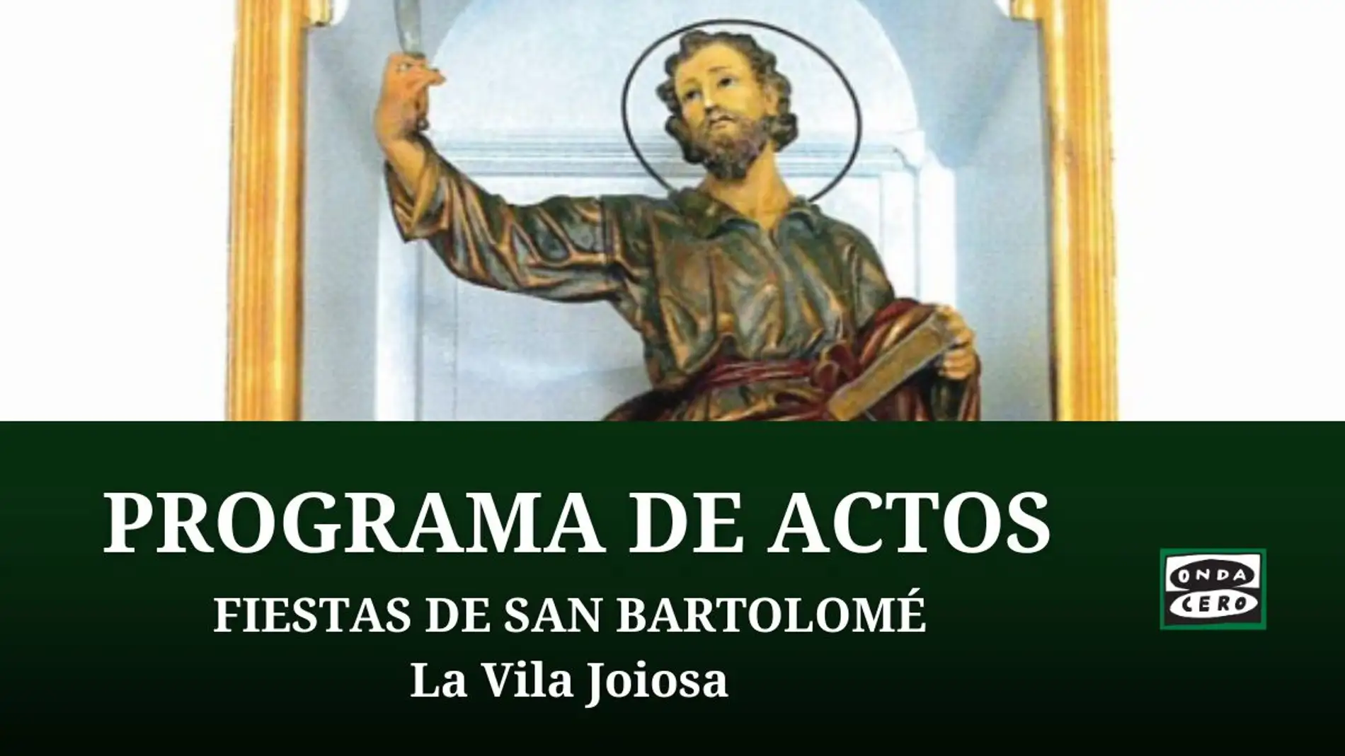 Programación de las fiestas de San Bartolomé en Villajoyosa