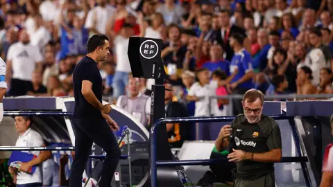 Xavi se marcha expulsado del Coliseum Alfonso Pérez Xavi se marcha expulsado del Coliseum Alfonso Pérez