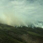 Imagen aérea del incendio de Tenerife en la tarde del domingo 20 de agosto de 2023