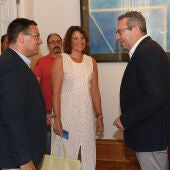 Toni Pérez recibe a David Olivares y a otros miembros de la Federació