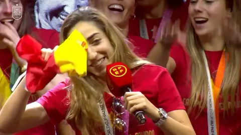 Olga Carmona durante su discurso Olga Carmona durante su discurso