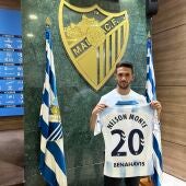 Nelson Monte presentado como nuevo jugador del Málaga CF