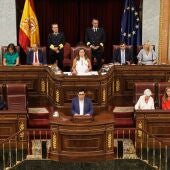 La Mesa del Congreso en el día de la constitución de las Cortes