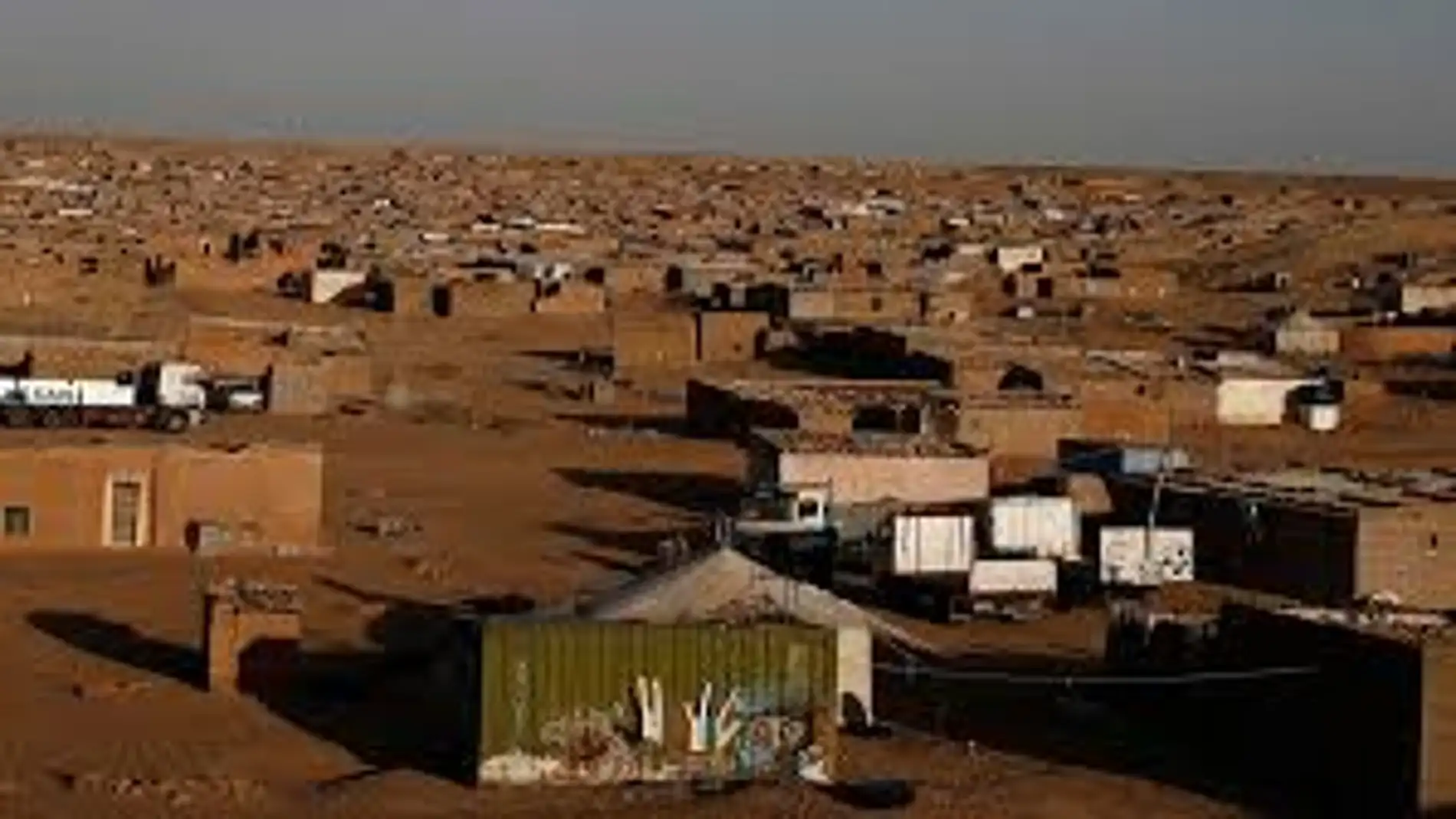 Campamento refugiados saharauis en Tinduf.