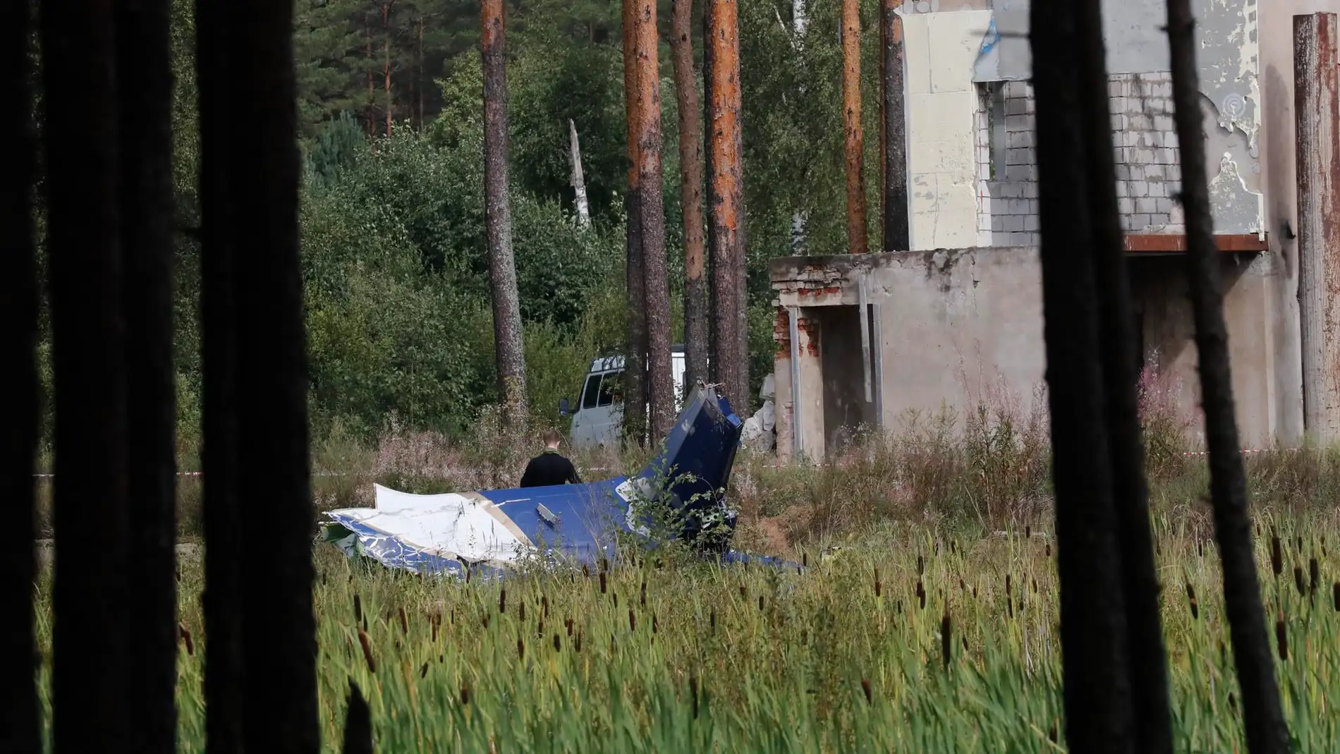 Imagen del accidente de avión en Rusia