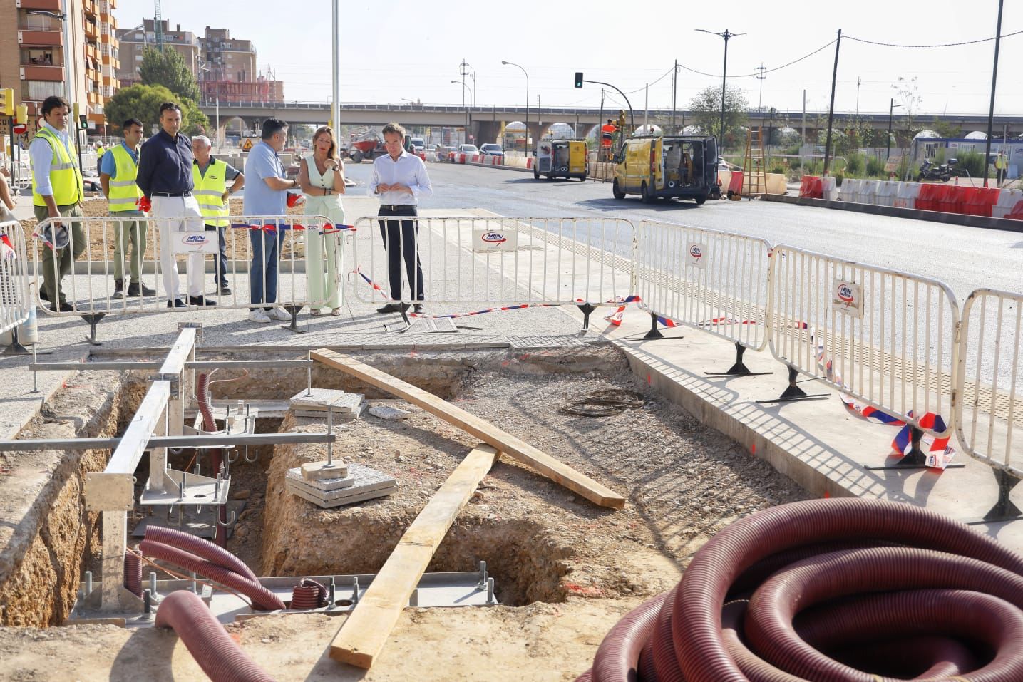Las obras del primer tramo de la avenida Cataluña se han ejecutado al 65% Las obras del primer tramo de la avenida Cataluña se han ejecutado al 65%